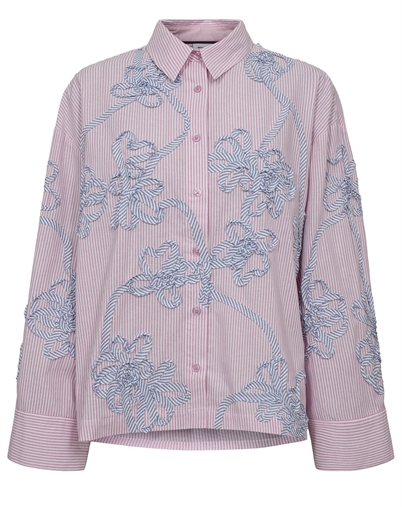 Nümph - NUEmelia Oversize Skjorte - Prism Pink